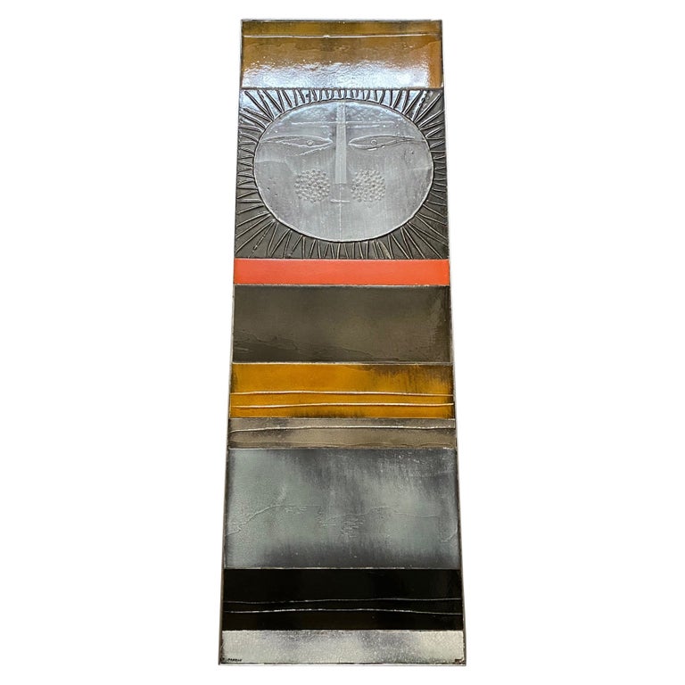 Table basse en céramique « Soleil » de Roger Capron, Vallauris, France,  années 1960 En vente sur 1stDibs