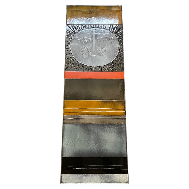 Table basse en céramique « Soleil » de Roger Capron, Vallauris, France