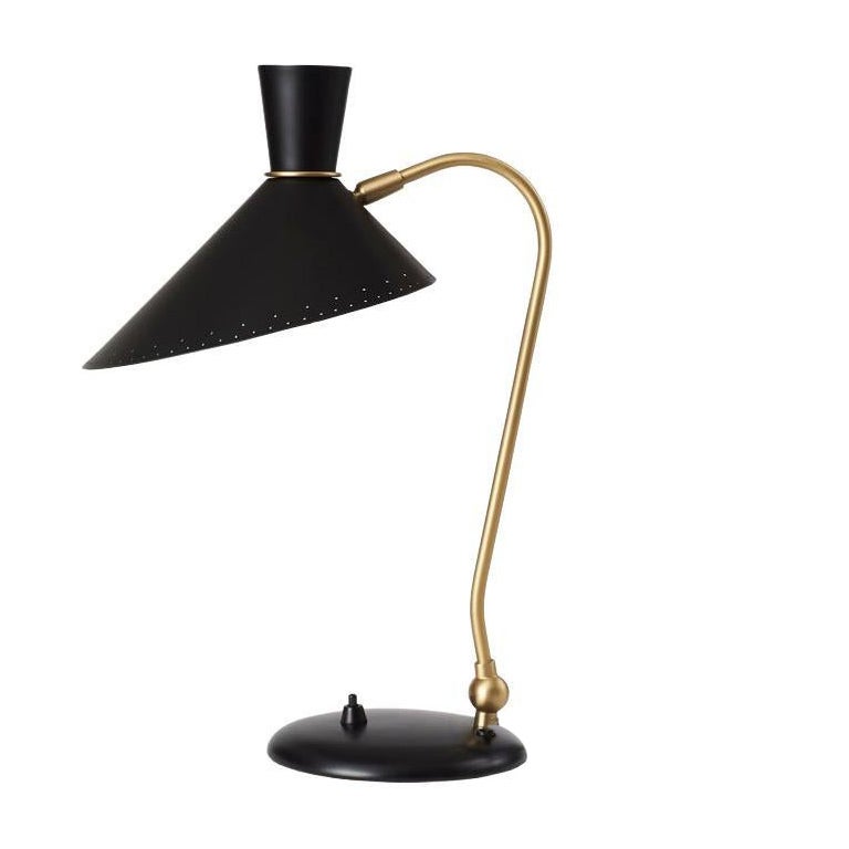 Bloom Schwarzes Noir-Tischlampe von Warm Nordic