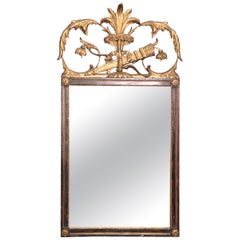 Fine Quality Quiver of Arrows French Harvest Gilded Mahogany Mirror
