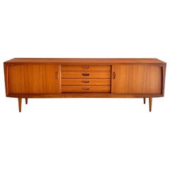 Mid-Century German Light Brown Teak Sideboard by Bartels, Around 1960