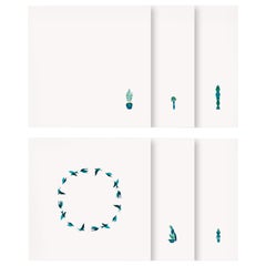 Set of 6 Napkins, Blue Baba by Alto Duo