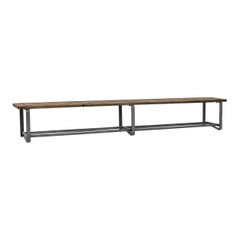 Vintage Industrial Bench from Central Europe