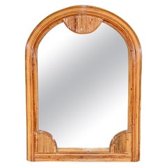 Rattan Pencil Reed Wall Mirror