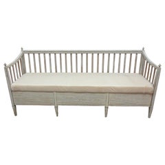 Swedish Gustavian 100% Original Painted Sofa Bed