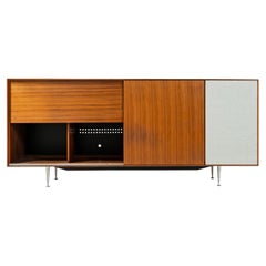 Vintage George Nelson Thin Edge Line Hi-Fi Cabinet in Walnut