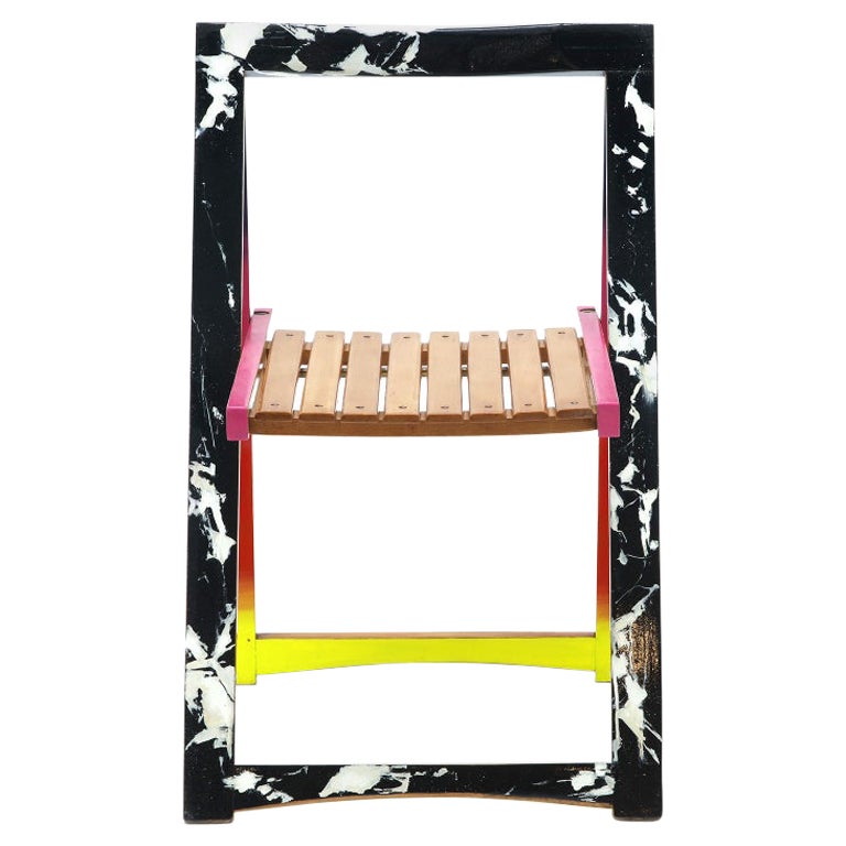 Illuminated Resin Chair by Hally Olivetti, 1991 at 1stDibs