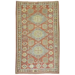 Antique Soumac Flatweave Gallery Size Rug