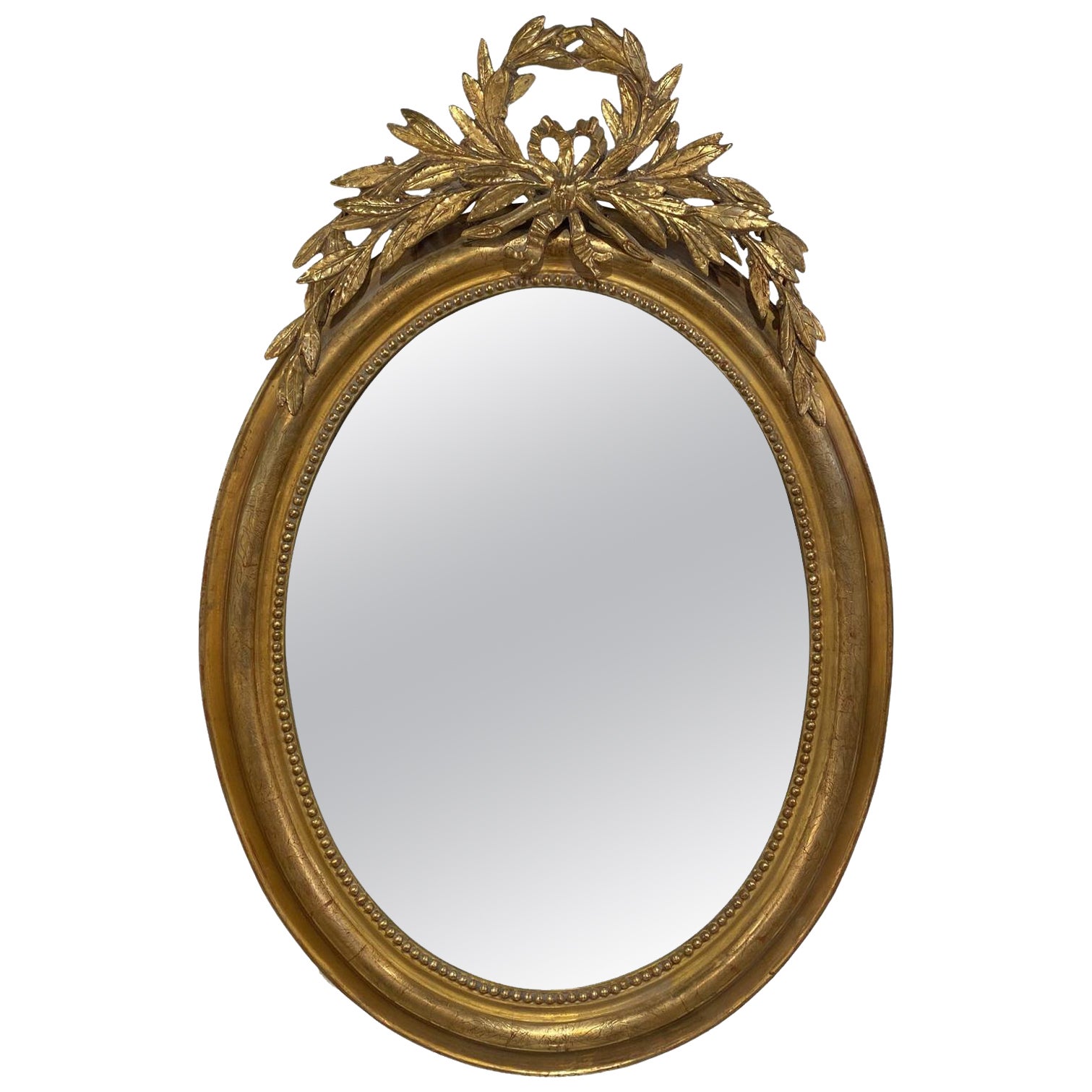 French Oval Louis Philippe Mirror For Sale