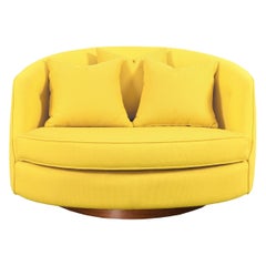 Milo Baughman Large Swivel Lounge Chair for Thayer Coggin