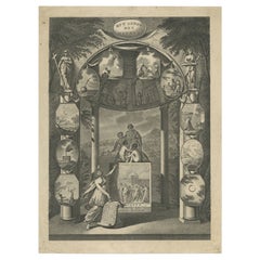 Old Dutch Religion Frontispiece Depicting Christus Teaching How to Pray, c.1880