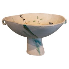 Spanish Ceramic Decorated with Hand Painted Animal Motifs