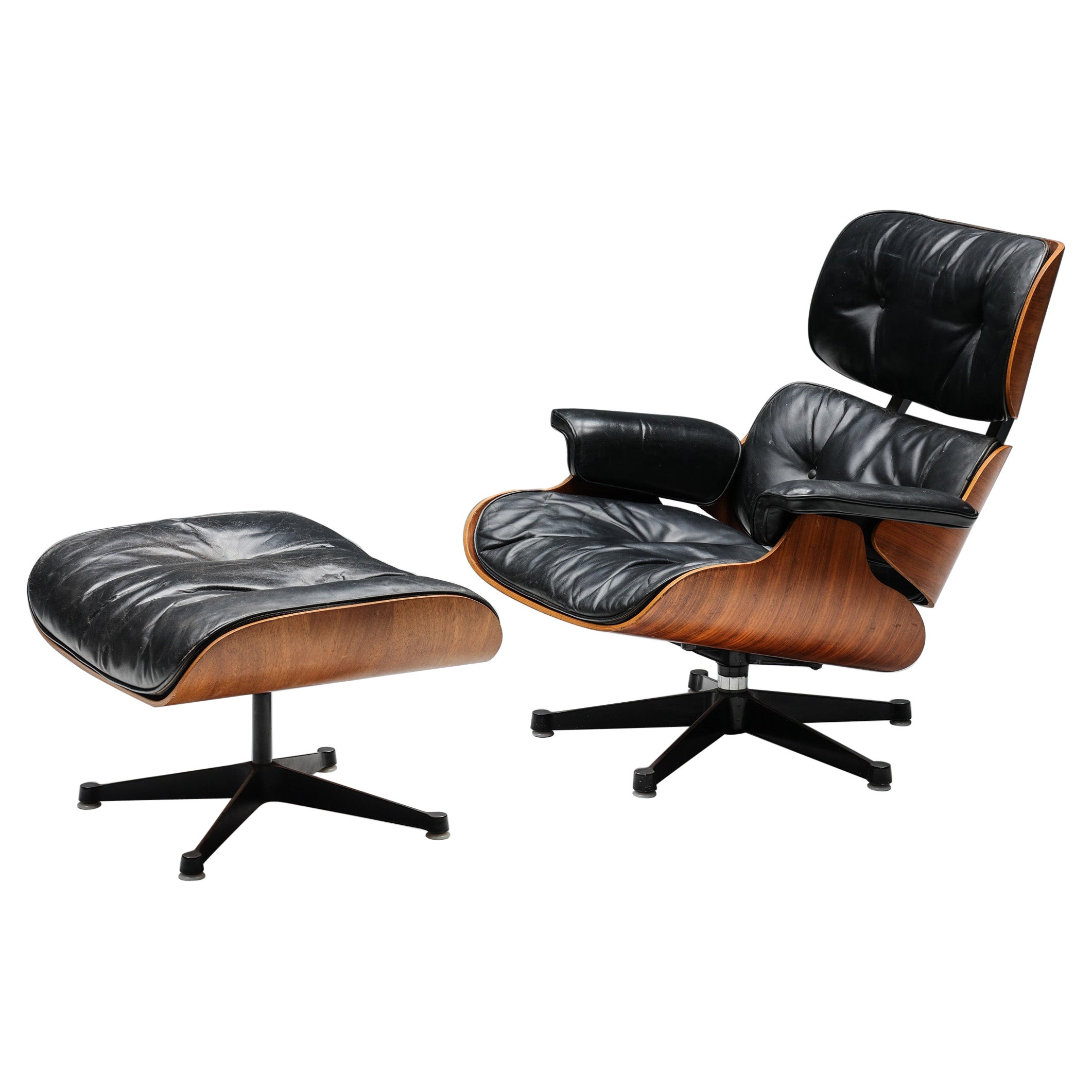 Herman Miller Eames Lounge Chair & Ottoman, models 670 & 671, 1957