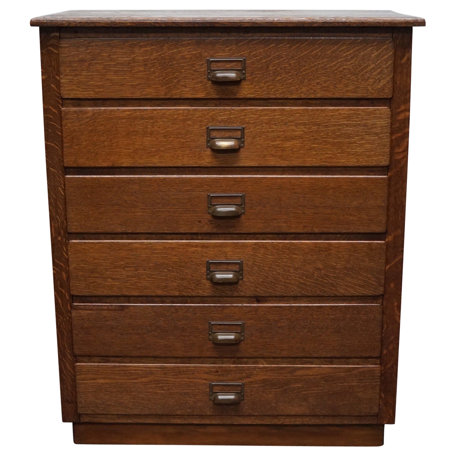 Dutch Oak Apothecary Cabinet or Bank of Drawers, 1930s  For Sale