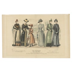 No. 1665 Antique Fashion Print, 1890