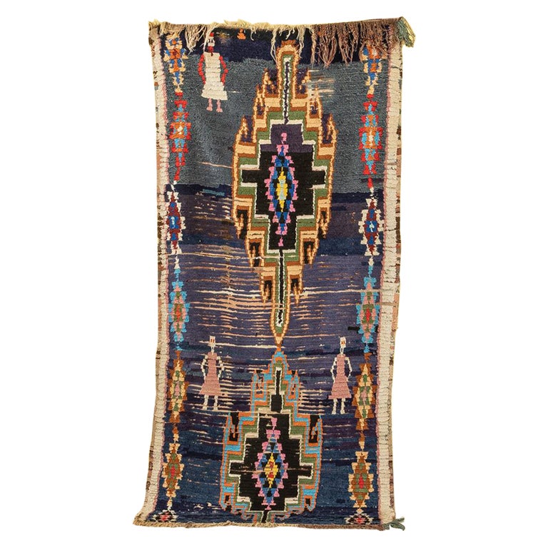 Atlas Mountains Rug Vintage Moroccan Azilal Berber Rug High Atlas Mountains Colorful For ...