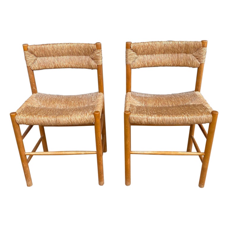 Pair of "Dordogne" Charlotte Perriand Chairs For Sale at 1stDibs