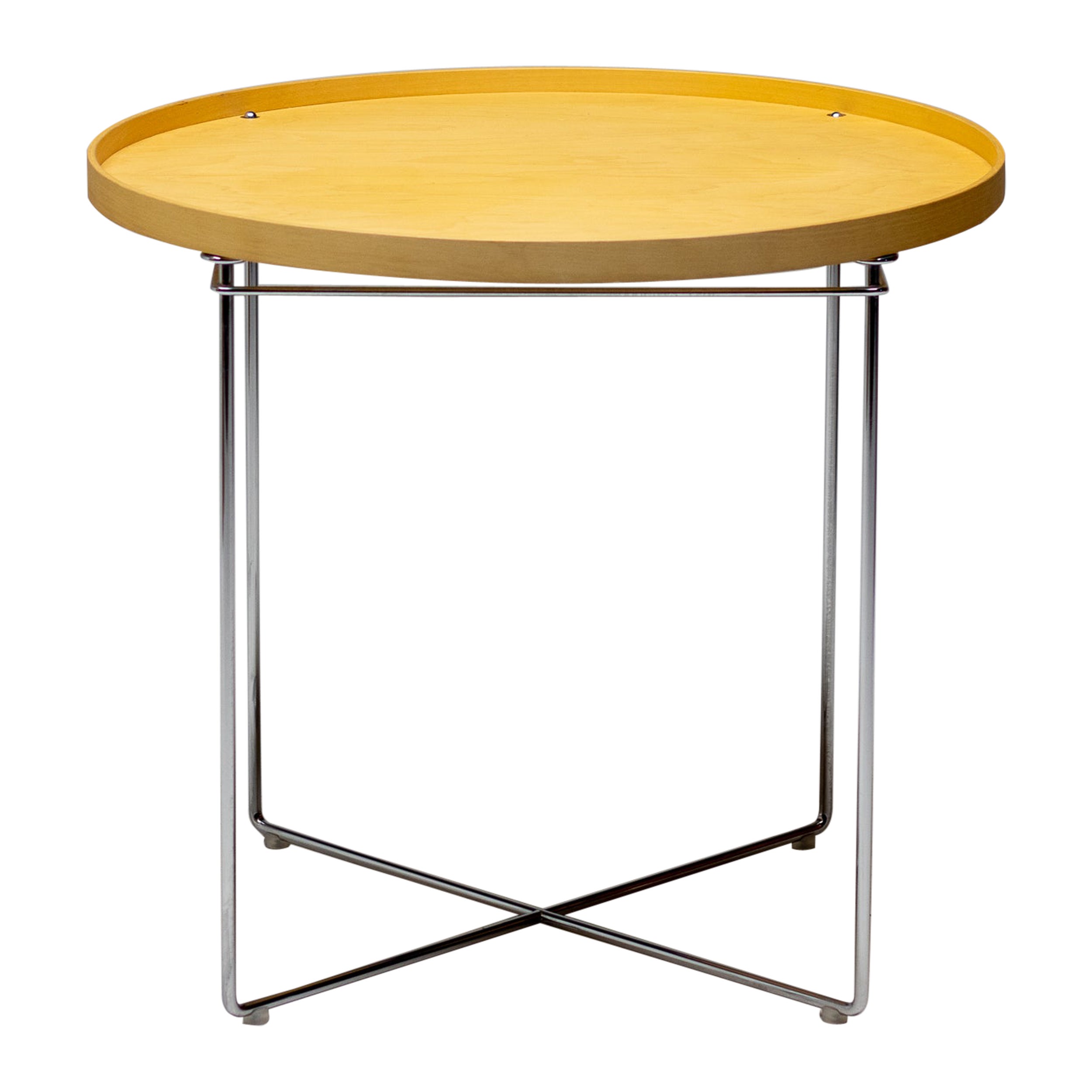 Round Plywood Tray Table For Sale