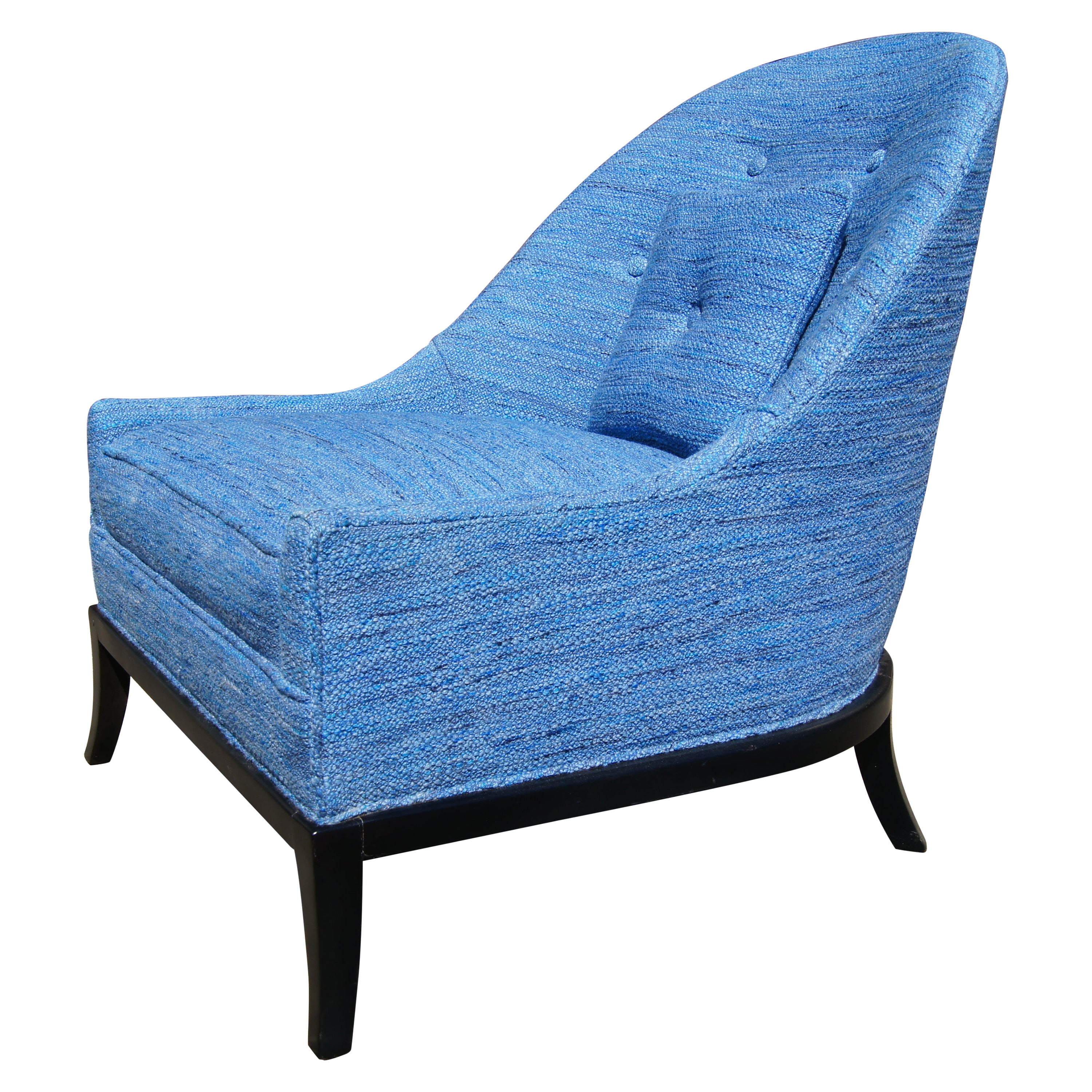 Low Upholstered Armchair Chair by T.H. Robsjohn-Gibbings for Widdicomb