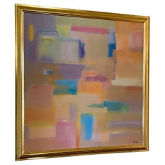Artwork Abstract Oil on Canvas Painting by Frederick Faviano