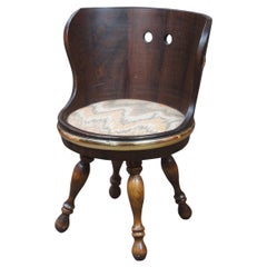 Rustic Vintage Firkin Sugar Bucket Barrel Back Childs Chair Hickory Nautical
