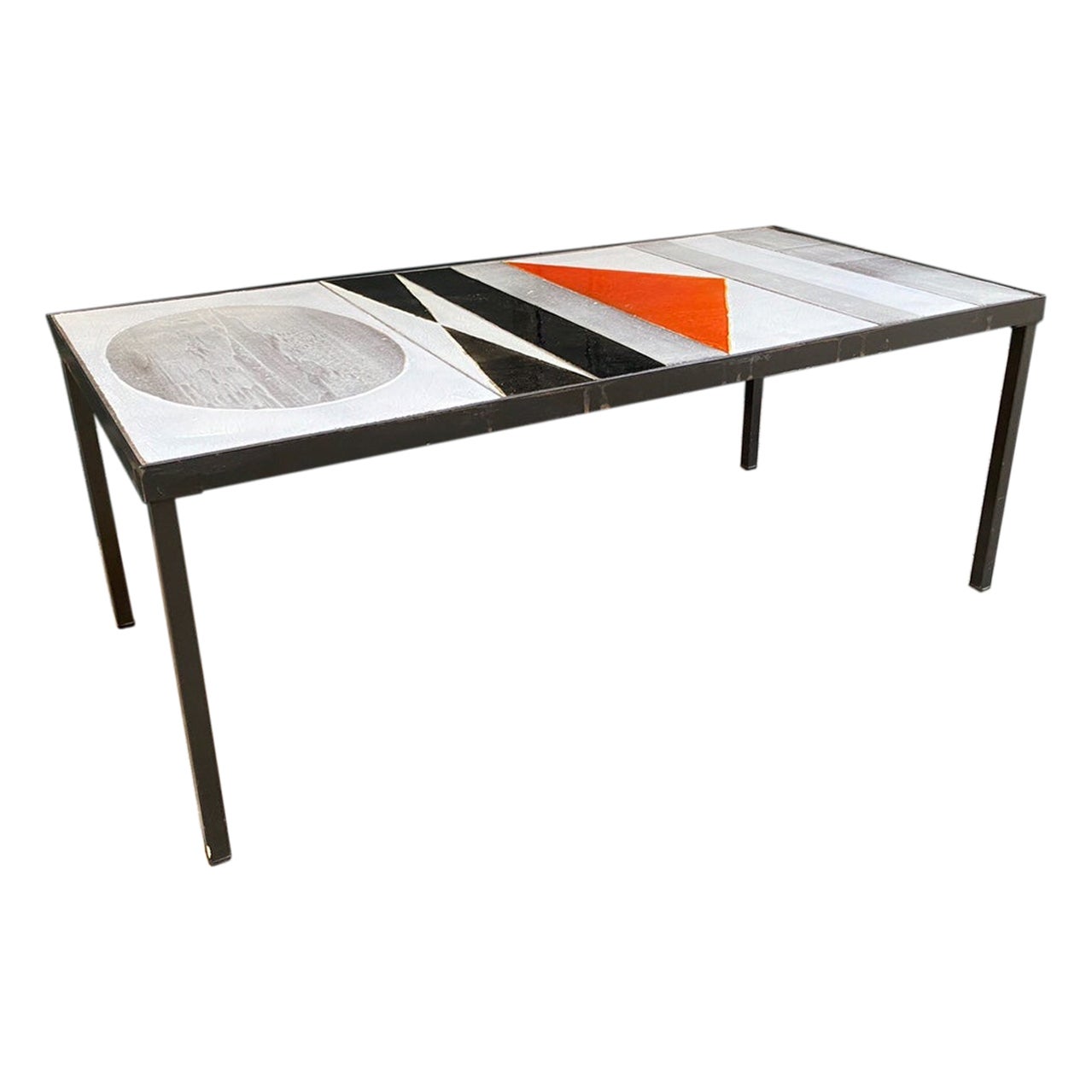 Ceramic Coffee Table by Roger Capron, Vallauris, South of France, 1960s For Sale