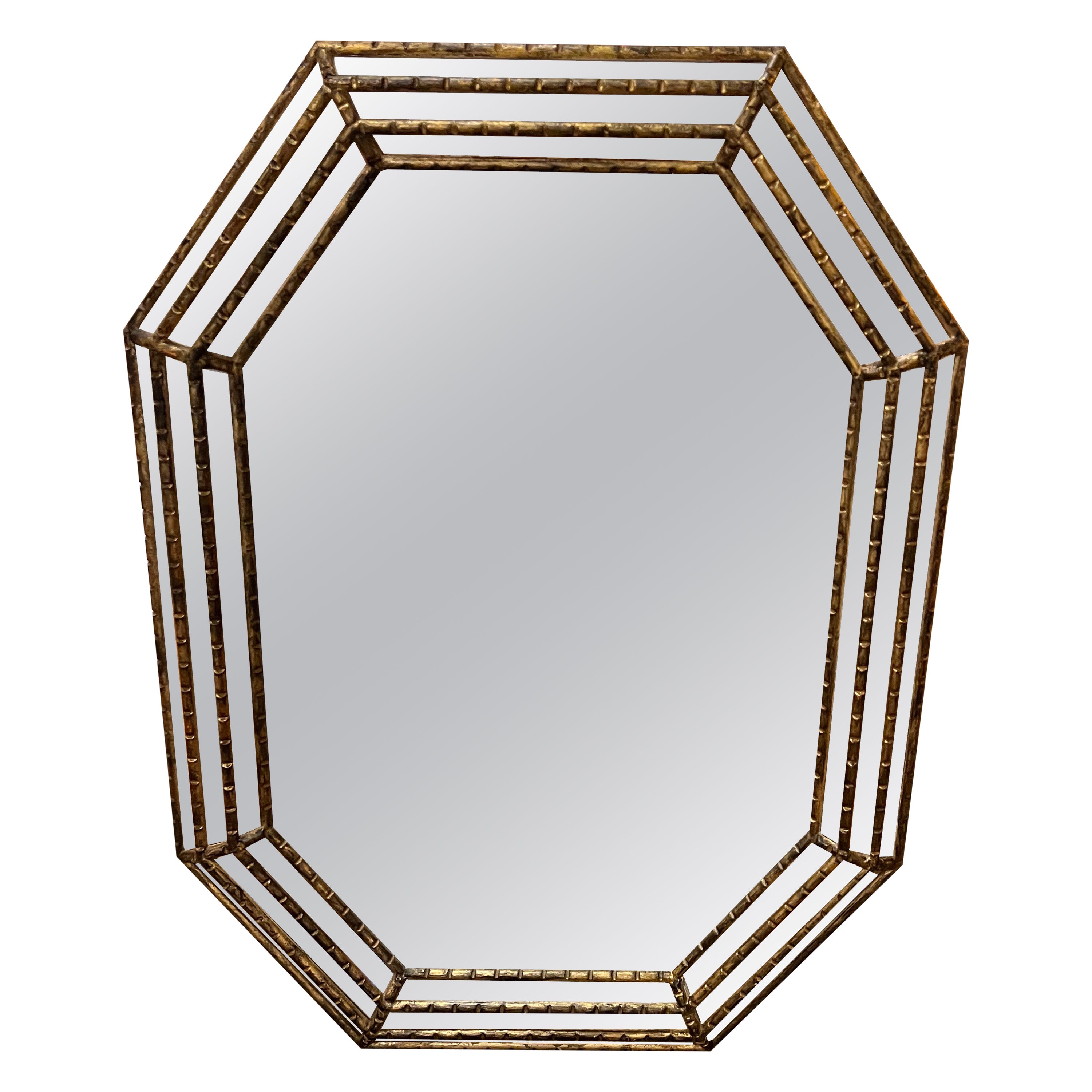 Labarge Style Octagonal Gilt Mirror