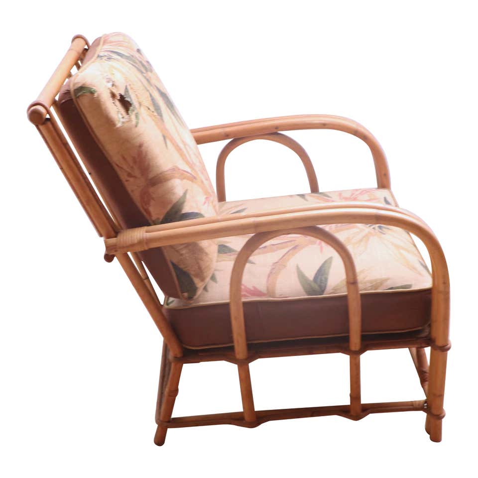 Bamboo Reed Lounge Chair with Drink Holder in Arm by Superior Reed and ...