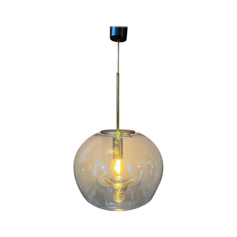 Lampe à suspension vintage en verre Doria Leuchten, mi-siècle moderne