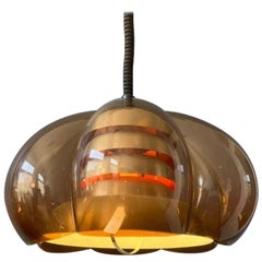 Vintage Space Age Mid-Century Pendant Lamp by Herda, 70s