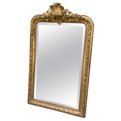 Stunning Gilded Louis Phillipe Style Mirror Late 1800s France