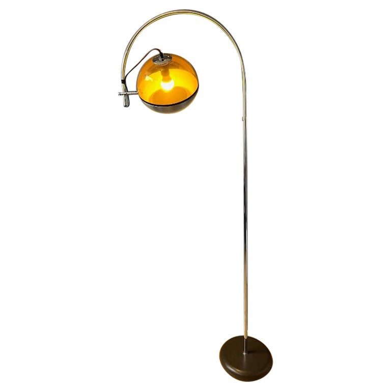 Vintage Space Age Arc Floor Lamp by Dijkstra, Retro 70's Mid-Century ...