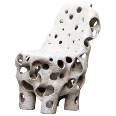 Ceramic Chair "Entrelacs" by Agnès Debizet, 2019