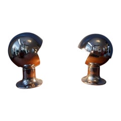 Set of 2 Vintage Space Age Eclipse Eyeball Table Lamps