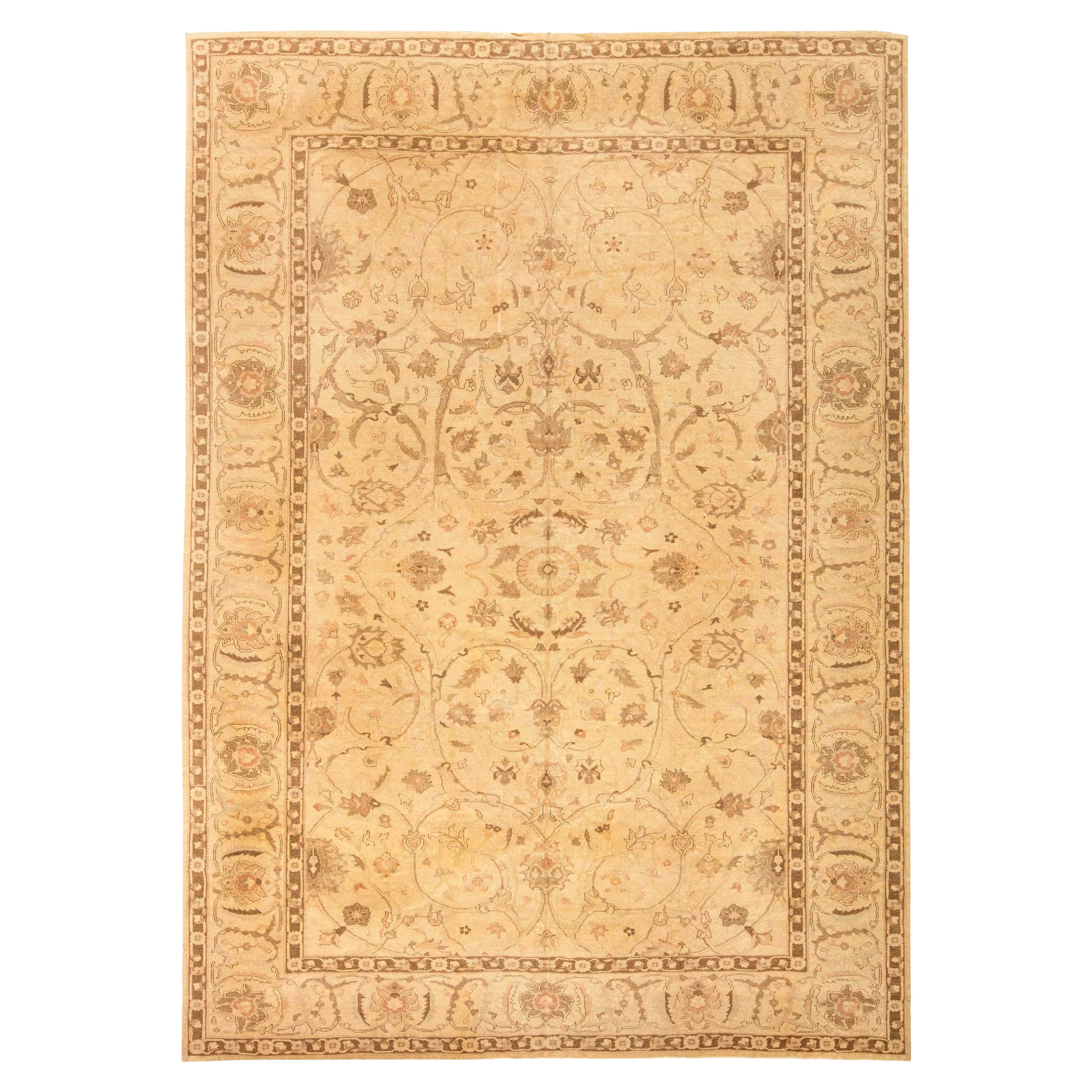 Contemporary Traditional Oriental Inspired Handmade Rug by Doris Leslie