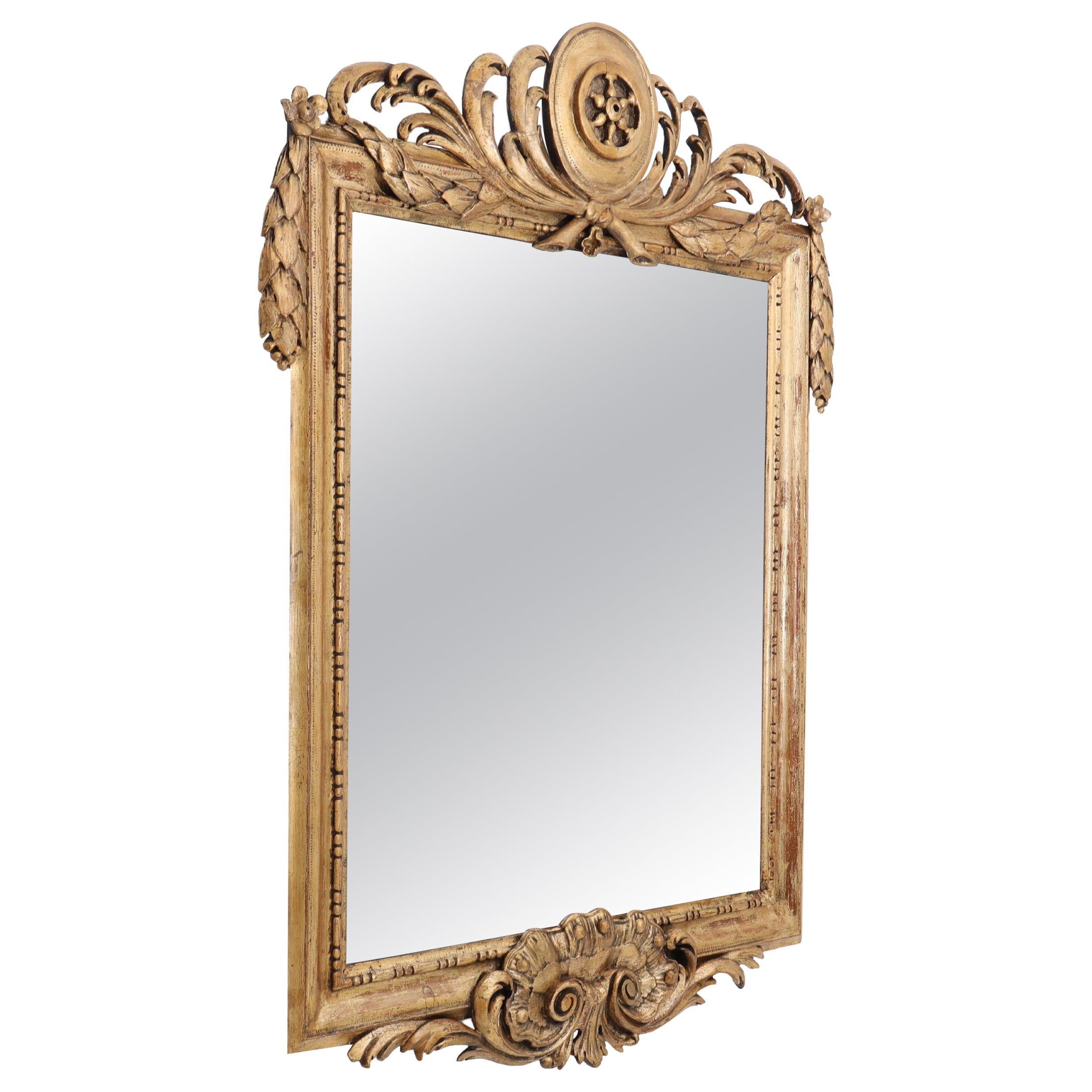Louis Seize Style Wall Mirror, 2nd Half 19th Century For Sale