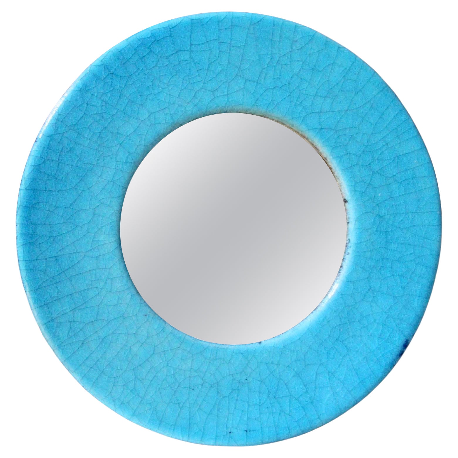Ceramic Wall Mirror by JeanClaude Malarmey at 1stDibs