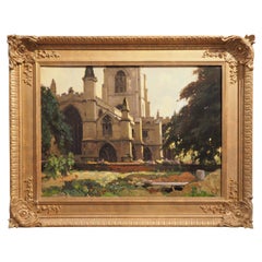 Used Oil Painting of St. Mary's Church, Beverley, England