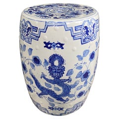 Chinese Blue and White Garden Stool/Seat