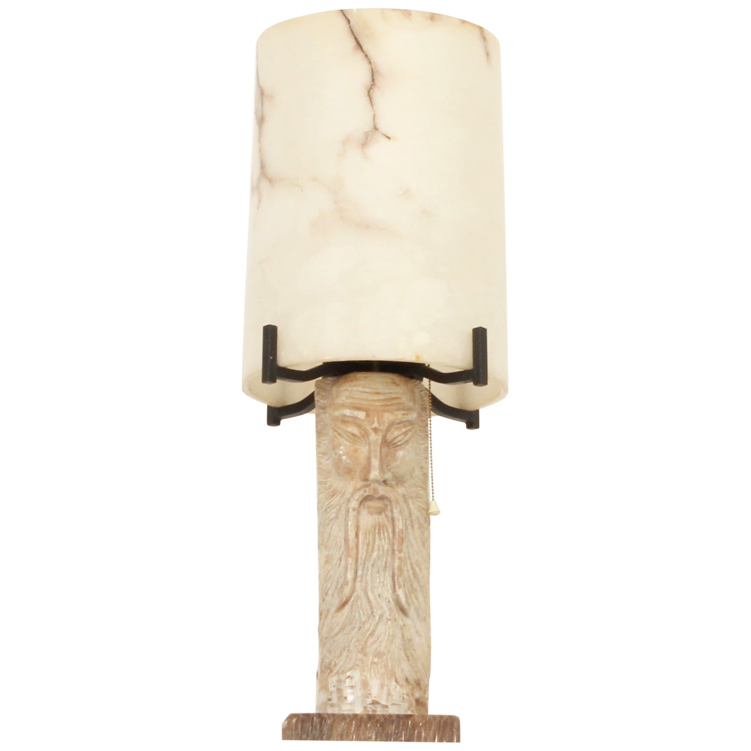 Large Alabaster Table Lamp, Spain, 1950's For Sale