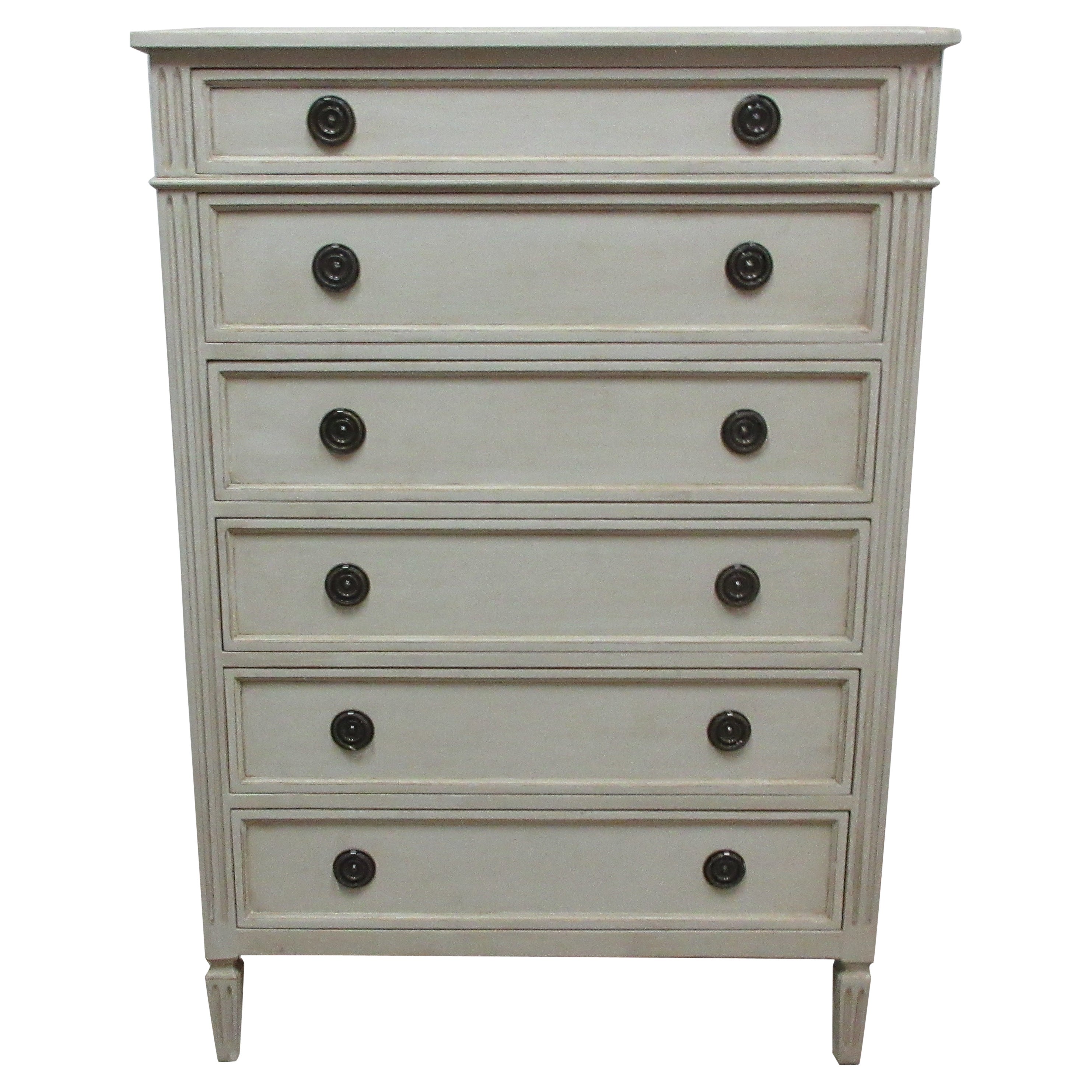 Gustavian Style 6 Drawer Chest