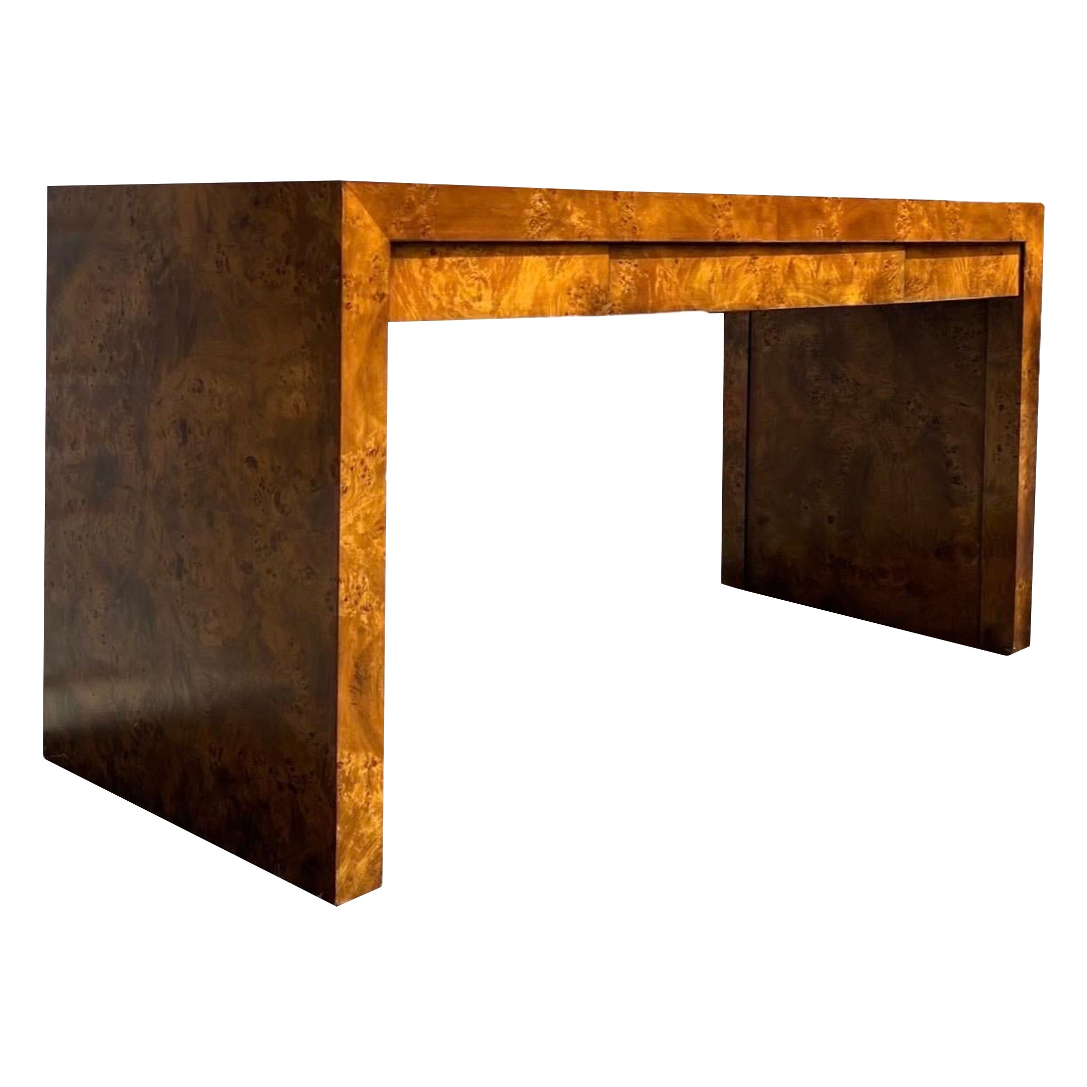 Vintage Mid-Century Modern Desk Table by Hekman Furniture Parson Design 