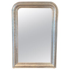 Very Fine Large Louis Philippe Silver Gilt Mirror