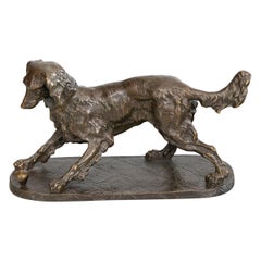 Early 20th Century, French, Bronze Dog Sculpture