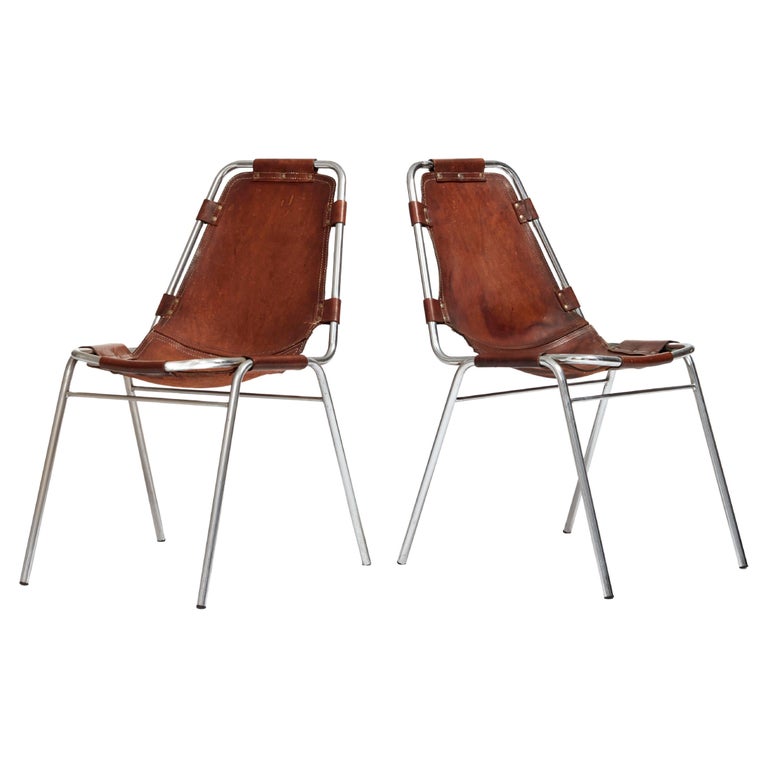 Set of Vintage DalVera Les Arcs Chairs chosen by Charlotte Perriand For  Sale at 1stDibs