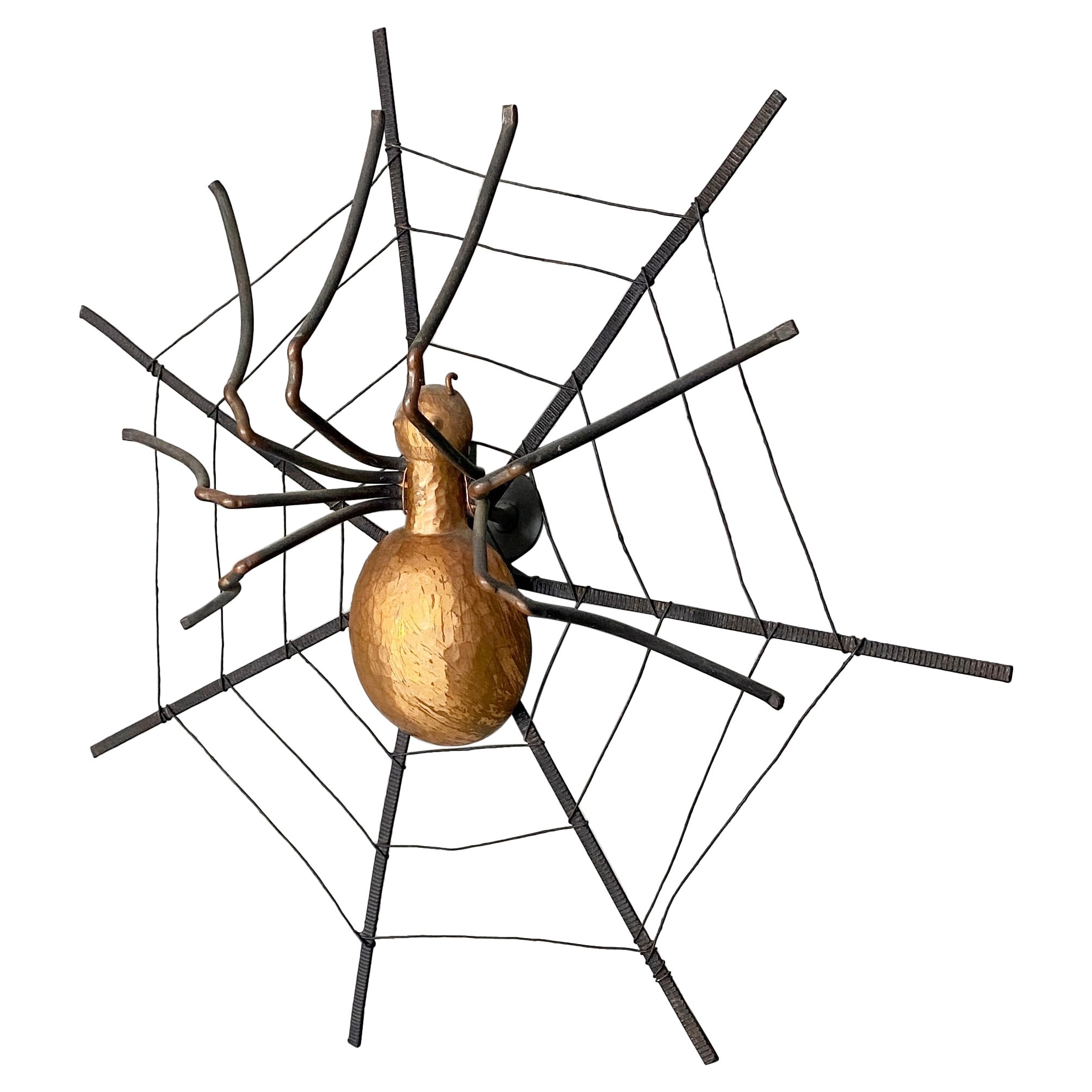 Italian Mid-Century Modern Spider-Shaped Wall Decoration, 1960s For Sale