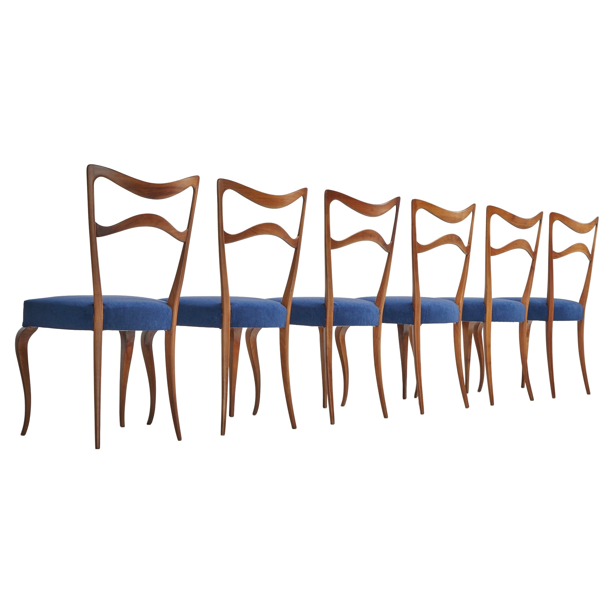 Guglielmo Ulrich Dining Chairs Set of 6 Italy 1950