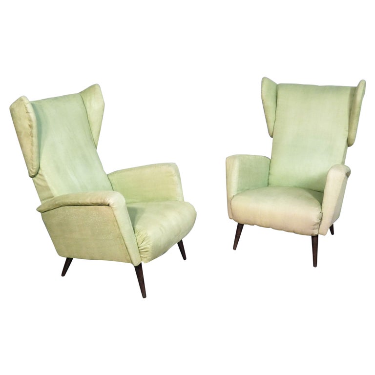 Giò Ponti for Cassina pair of Armchairs, 1950s, offered by MERCAND srl
