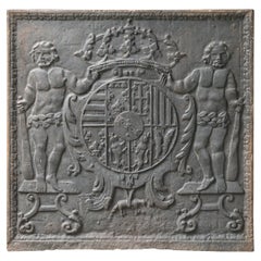 Plaque de cheminée française du 17ème siècle « Arms of Lorraine »