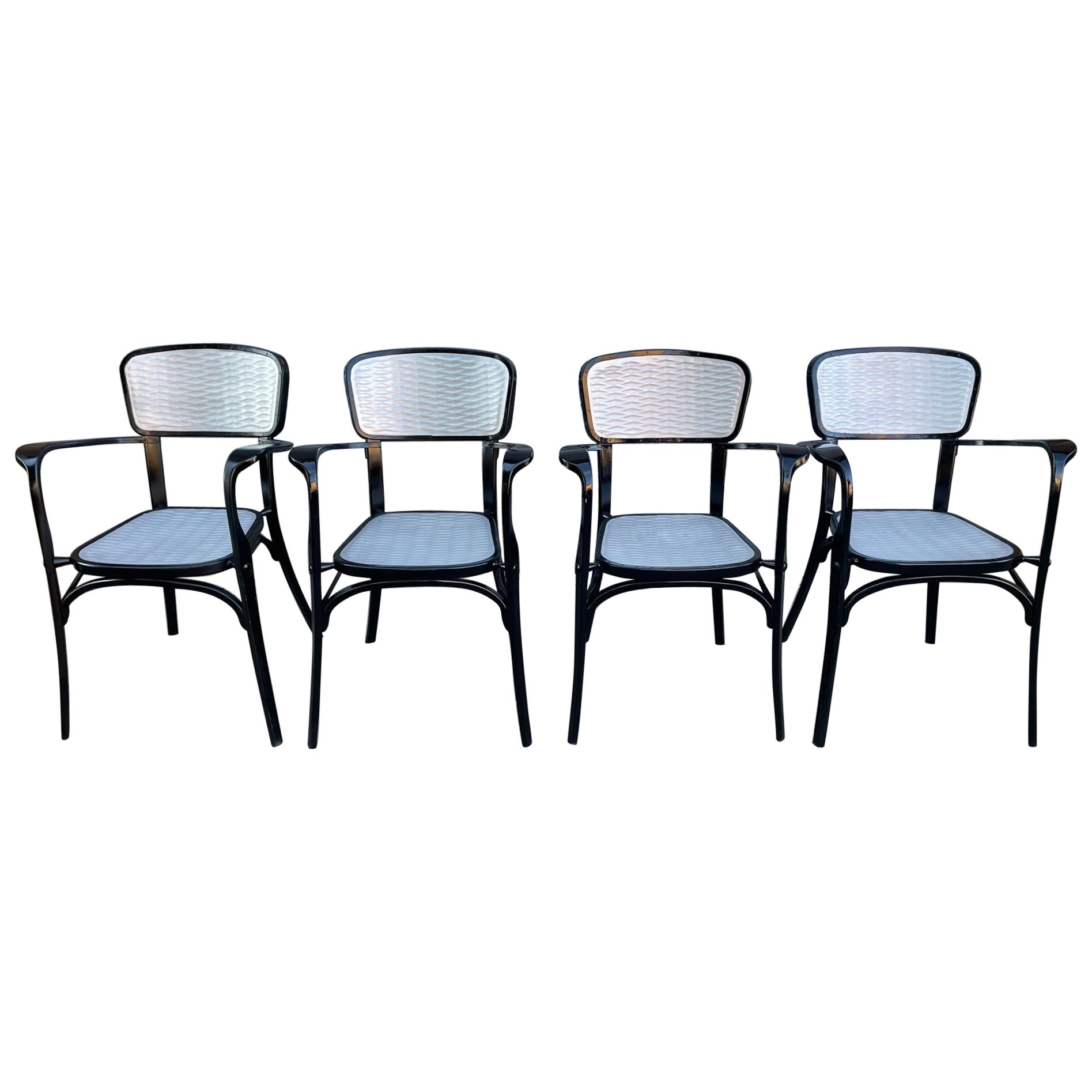 20th Century French Set of Four Gaston Viort Aluminum Chairs, 1950s For Sale